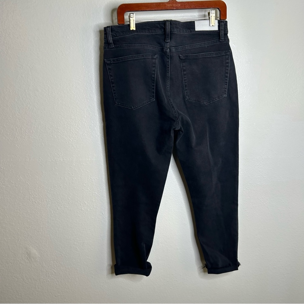 Re/Done Women's Straight Leg Jeans in Black - Picture 6 of 15